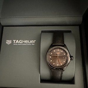 Ladies Tag Heuer Formula 1, Black with Rose Gold and Diamond Accents
